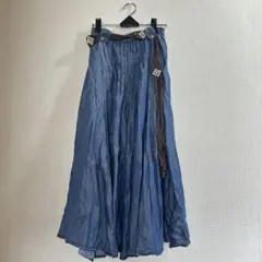 デニムフレアスカート