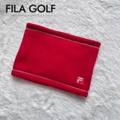 【未使用】美品 FILA GOLF ネックウォーマー フリース レッド
