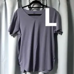 ♥UNIQLO エアリズム【シームレスVネック ロングT】パープル L