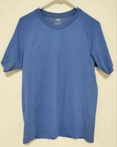 ユニクロ ドライEXクルーネックTシャツ Mサイズ ブルー
