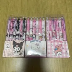 クロミ キティ マイメロ ボールペン0.5mm黒 18本セット