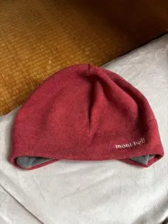 mont-bell フリース帽子 L 赤