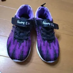 ハイカットスニーカー 18.0cm 紫/黒/ピンク