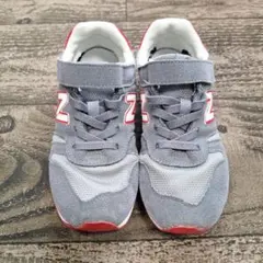 New Balance キッズ スニーカー グレー レッド　20.0cm