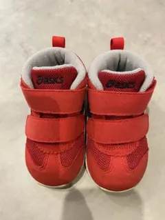 ASICS ベビーシューズ 赤