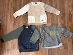 トレーナー 3点セット　100（少し小さめ）　petit main、BREEZE