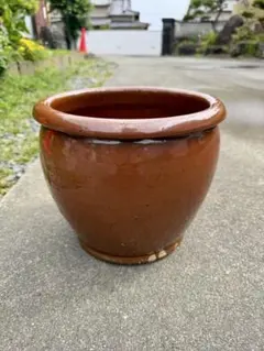 ヴィンテージ 陶器 壺 つぼ メダカ鉢 【高さ 約27センチ】 - メルカリ