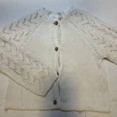ZARA アイボリー カーディガン　98