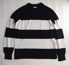 MARGARET HOWELL × JOHN SMEDLEY ボーダーニット Lのサムネイル