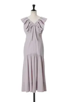 Her lip to Voile Back Ribbon Long Dress - メルカリ