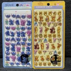 くまのプーさん スティッチ ぷくぷく 立体シールセット
