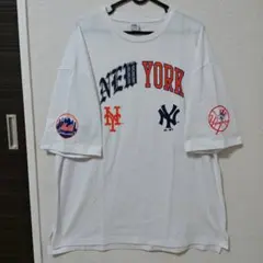 【美品】Majestic MLB Tシャツ XL ヤンキース メッツのサムネイル