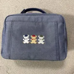 ファミリア おむつポーチ くま 刺繍のサムネイル