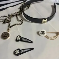 CHANEL ヘアアクセサリーセット　ハンドメイド