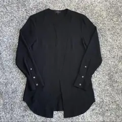 theory セオリー　ノーカラー　デザインブラウス　シャツ