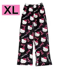 【即日発送】ハローキティ ブラック パジャマ XLサイズ　フリース　修学旅行 6