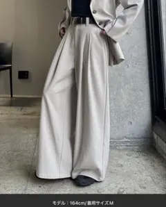 【新品未使用】 PAGEBOY ページボーイ イージーケアタックワイドパンツ M