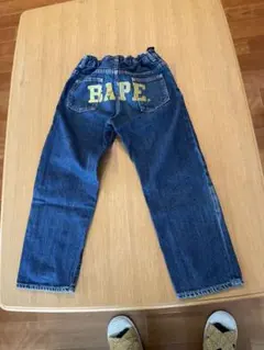 BAPE デニムブルー ストレートパンツ 130