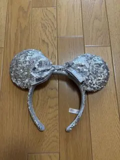 ミニーマウス耳カチューシャ シルバー