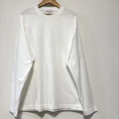 アデイインザライフ　メンズ　ロンT 長袖　カットソー　インナー　綿　ホワイト M