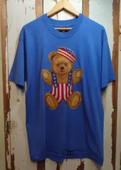 ☆US古着アメリカ製/テディベア/くま/プリントTシャツ/XL