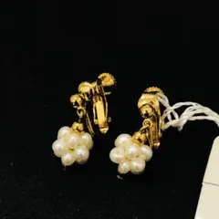 未使用　クレージュ　イヤリング　ヴィンテージ　ゴールドカラー