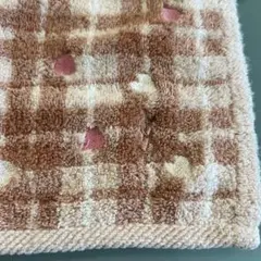 イヴ・サンローラン　桜　さくら　サクラ　チェック柄ハート刺繍タオルハンカチ