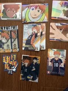 ハイキュー!! 日向翔陽 カード10枚、ステッカー1枚セット