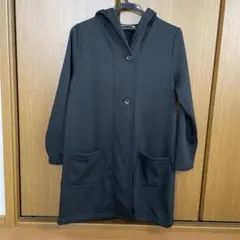 【MB mint breeze 】フード付き ブラックチェスターコート