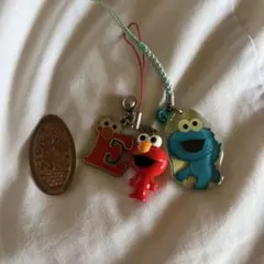 セサミストリート ストラップ 2個セット　エルモ