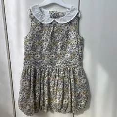 【新品☆未使用】 petit main フラワープリント ワンピース 120