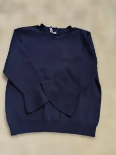 クリーニング済　リランドチュール　ネイビー フレア袖 ニット 2サイズ