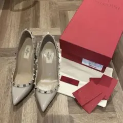VALENTINO ロックスタッズ　 パンプス36ハーフ