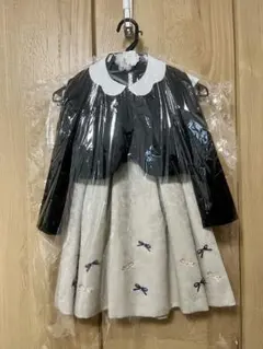 フォーマルドレス グレーと黒 120cm
