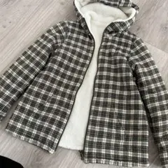 チェックボアジャンパー　M