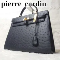 新品同様★ピエールカルダン 2WAYバッグ オーストリッチ ハンドバッグ レディース【21203007】 美品ピエールカルダン オーストリッチ ショルダーバック トート2way