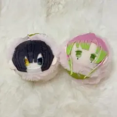 鬼滅の刃 桜餅マスコット 伊黒小芭内 甘露寺蜜璃