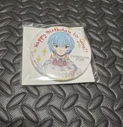 エヴァンゲリオン　綾波レイ　誕生日缶バッジとステッカー　2点セット エヴァンゲリオン 綾波レイ 誕生日 オリジナル缶バッジ