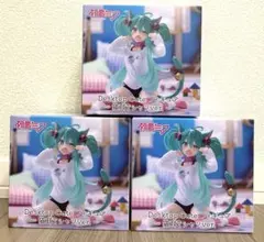 初音ミク Desktop Cute フィギュア 猫耳Tシャツver. 3個セット