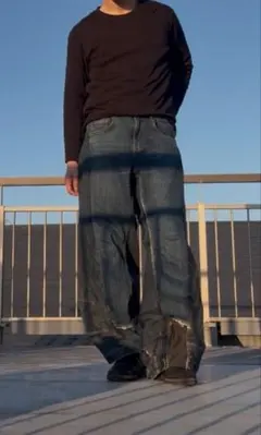 リメイクワイドレッグデニムパンツ REMAKE 88