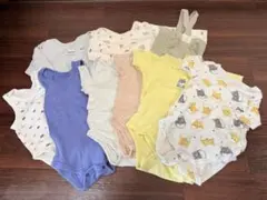 ベビー肌着 70-80 8点セット まとめ売り タンクトップ 半袖 長袖