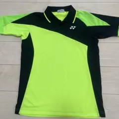 YONEX テニスウェアS ネオンイエロー/ブラック　ゲームシャツ