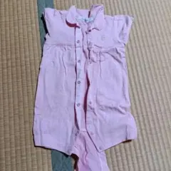 familiar ピンクロンパース 80
