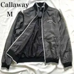 キャロウェイ★ダブルジップ 中綿 ジャケット グレー Mサイズ Callaway キャロウェイ ストレッチ ナイロンタフタ 中綿