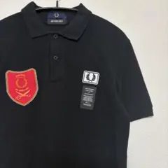 超希少限定品 フレッドペリーART COMES FIRST ブラック ポロシャツ FRED PERRY フレッドペリー ポロシャツ 半袖 メンズ アート