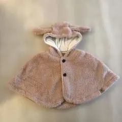 フリースピンクポンチョ・マント