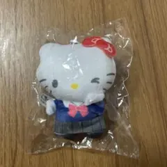 ハローキティ 制服風 ぬいぐるみ キーチェーン付き