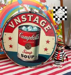 キャンベルスープ　ブリキ看板　アメリカン雑貨　ダイナー　アメリカンダイナー