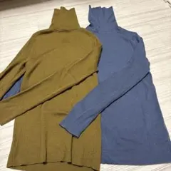 UNIQLO 長袖ニット Ｍ・Ｌサイズ2色セット