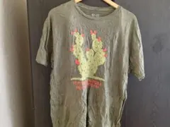 90's USA古着　Tシャツ　カーキ　138